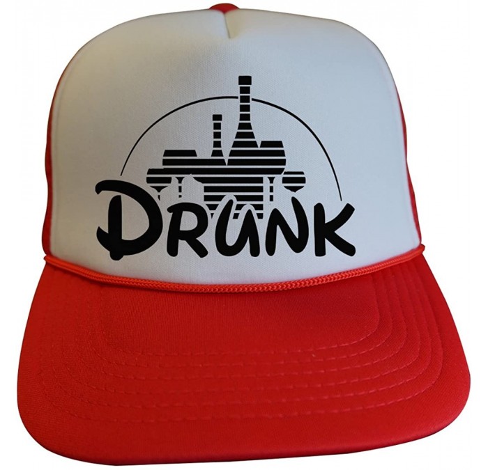 Baseball Caps Cute Womens Vacation Trucker Hats Drunk - Royaltee Princess Hat Collection - Red - CD186YTOMOY $42.85