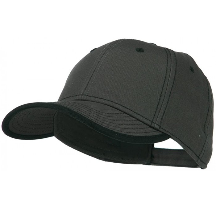 Baseball Caps Superior Cotton Twill Structured Twill Cap - Charcoal Black OSFM - CU11LJVBTL5 $11.93