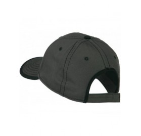 Baseball Caps Superior Cotton Twill Structured Twill Cap - Charcoal Black OSFM - CU11LJVBTL5 $20.57