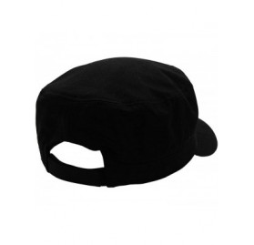 Baseball Caps Cadet Army Cap - Military Cotton Hat - Black2 - CH12GW5UUYT $8.69
