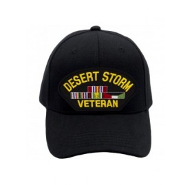 Baseball Caps Desert Storm Veteran Hat/Ballcap Adjustable One Size Fits Most - Black - CI18990R3W6 $24.80