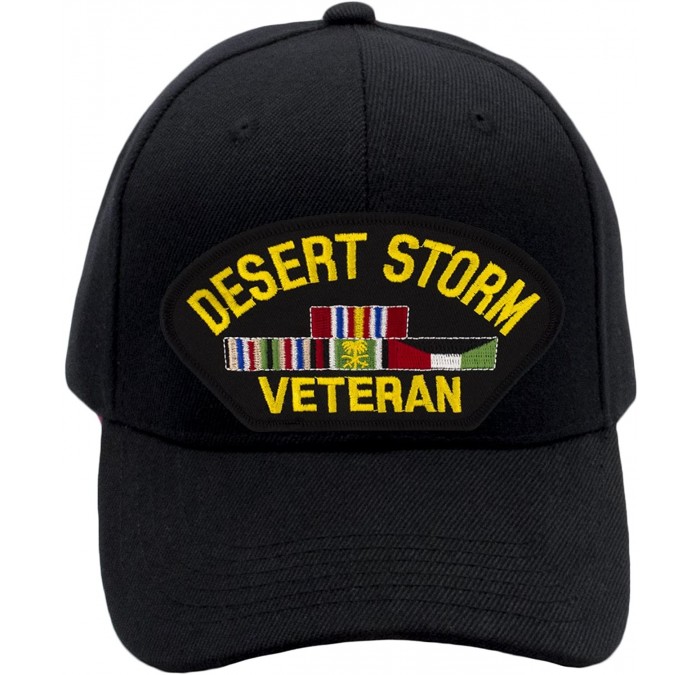 Baseball Caps Desert Storm Veteran Hat/Ballcap Adjustable One Size Fits Most - Black - CI18990R3W6 $43.40