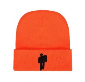 Skullies & Beanies Billie Eilish Merch Hot Topic Logo Beanie Knit Hat Stretchy Cap for Men Women - Orange. - CZ18WMOU33A $11.77
