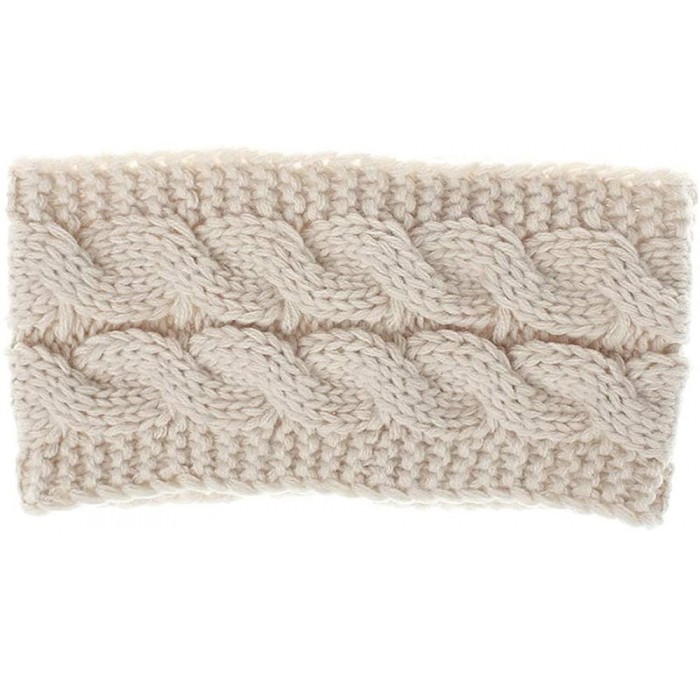 Cold Weather Headbands Women's Hairwarp Cable Knit Winter Headband Ear Warmer Hair Band Turban - W - C11944M66MQ $7.20