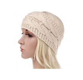 Cold Weather Headbands Women's Hairwarp Cable Knit Winter Headband Ear Warmer Hair Band Turban - W - C11944M66MQ $7.20