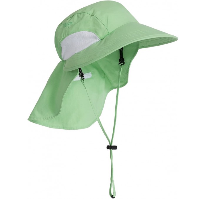 Sun Hats Adult Unisex Sol Wide Brim Sun Hats - UPF 50+ Sun Protection - Light Green - CJ11ZUGO6D3 $20.13