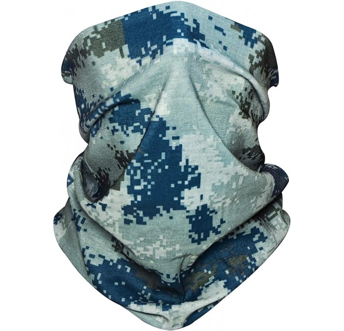 Balaclavas Bandana Cloth Face Mask Washable Face Covering Neck Gaiter Dust Mask - Dusty Blue - C0198SLULI8 $9.53