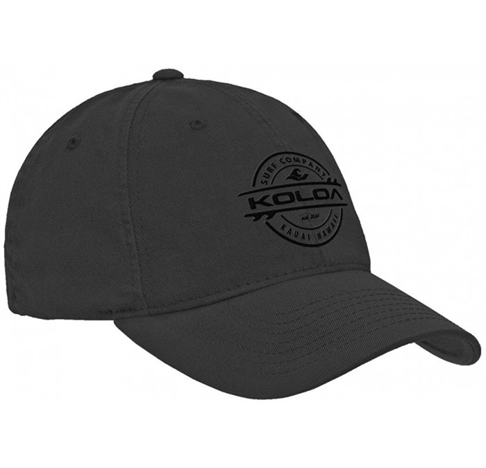 Baseball Caps Old School Curved Bill Solid Snapback Hats - Charcoal With Black Embroidered Logo - CG17WWYY062 $12.21