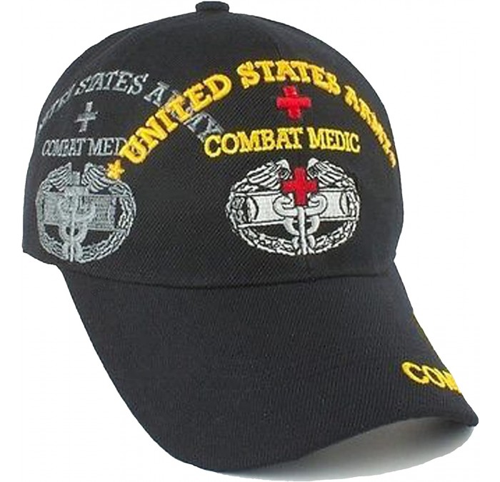 Baseball Caps Army Combat Medic Cap and Bumper Sticker Black Hat U.S. Military - CZ183TS7HHU $21.32