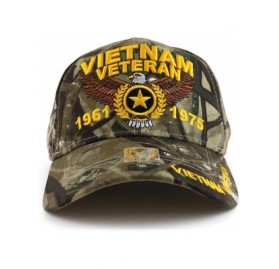 Baseball Caps Armycrew Vietnam Veteran 1961 to 1975 Eagle Star Embroidered Baseball Cap - Hunting Camo - C118XXAEAH9 $16.31