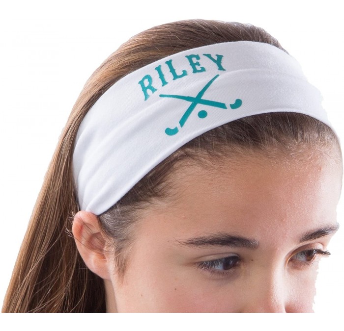 Headbands Design Your Own Personalized Field Hockey Cotton Stretch Sport Headband - C312DG5B975 $27.85