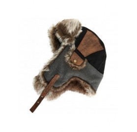 Bomber Hats Unisex Winter Trapper Hat Faux Fur Windproof Ushanka Russian Hunting Hat Outdoor Ski with Ear Flap - 67191black -...
