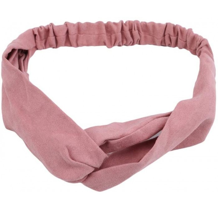 Headbands Elastic Headband Hairband Hairwrap - Pink - CP18Q9EZKES $14.77