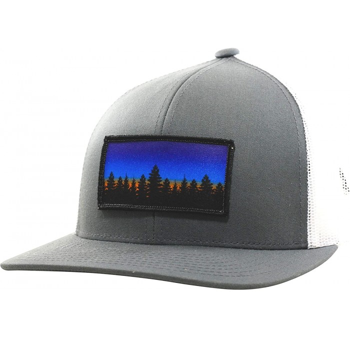 Baseball Caps Trucker Hat - Tree Line Sunset - C418ZHT89TQ $55.31