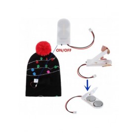 Skullies & Beanies LED Christmas Hat Light Up Beanie Knitted Sweater Holiday Celebrations Cap Xmas Gift - CQ18A20NZ97 $10.39