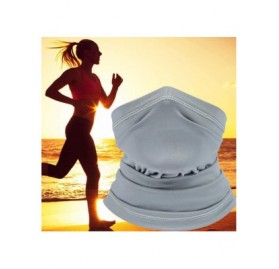 Balaclavas Summer Neck Gaiter Scarf- Cooling Cycling Mask- Breathable Fishing Mask Face Bandana - Light Gray - CN198ODYC8M $1...