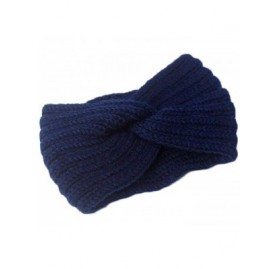 Cold Weather Headbands Womens Winter Knitted Headband Soft Crochet Knotting Hair Band Turban Headwrap Hat Cap - CE1928HDTKR $...