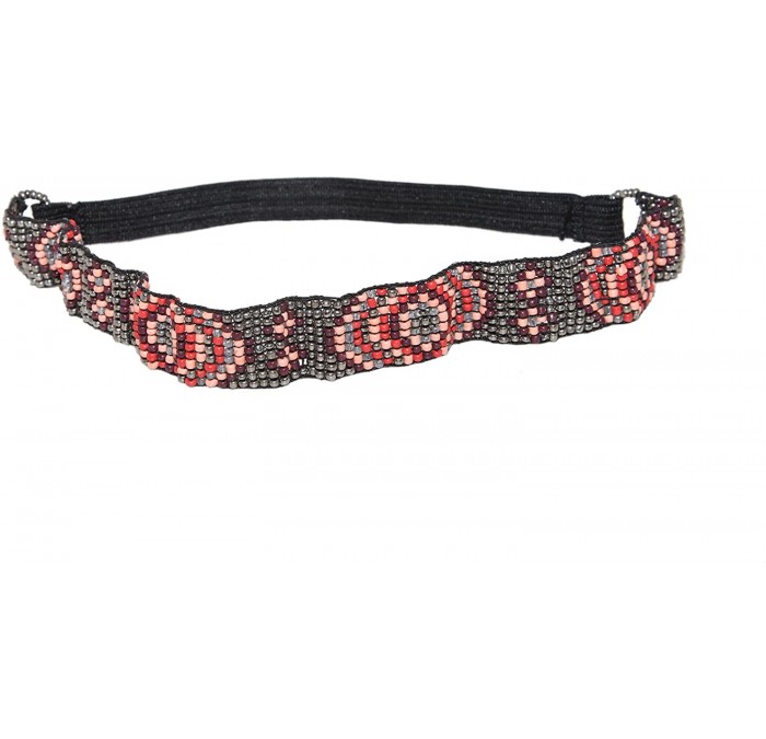 Headbands Boho Tribal Beaded Cool Stretch Headband - CY11LZ0G8WP $24.28