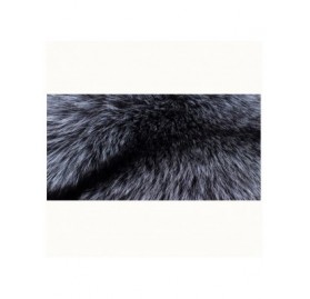 Skullies & Beanies Real Fur Hats for Women Winter Russian Fox Fur Hat Fluffy Fuzzy Furry Tail Outdoor Cold Weather - Silver -...