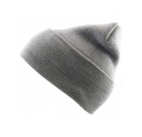 Skullies & Beanies Thick and Warm Mens Daily Cuffed Beanie OR Slouchy Made in USA for USA Knit HAT Cap Womens Kids - CP12717W...