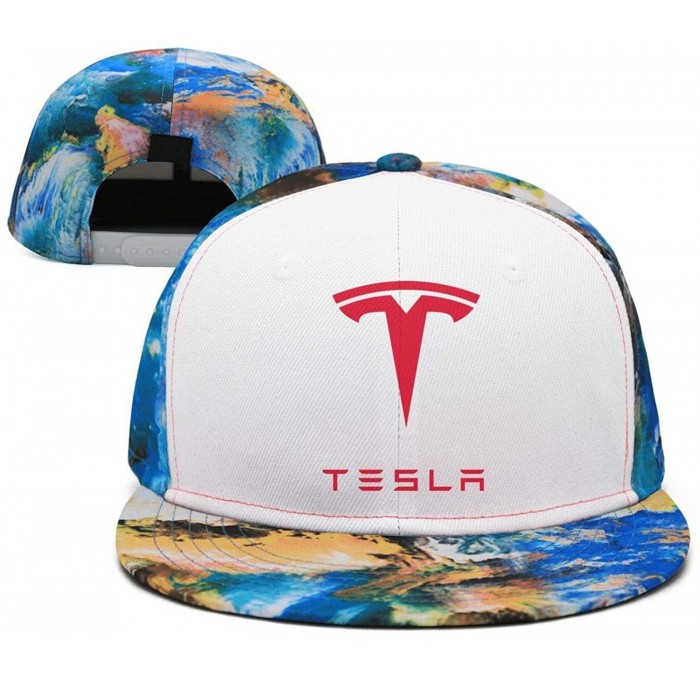Baseball Caps Classic Tesla Car Baseball Hat for Mens Womens Trucker Cap - Tesla-28 - CW18LG9G7MQ $33.68