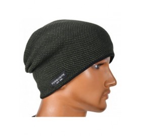 Skullies & Beanies Mens Beanie Hat Fleece Lined Knit Hat Thick Skull Cap - Green - C0187DIMC3I $11.86