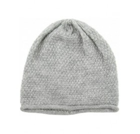 Skullies & Beanies Men Women Knit Winter Warmers Hat Daily Slouchy Hats Beanie Skull Cap - 5.07) Lightweight Baggy Gray - CX1...