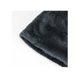 Skullies & Beanies BeanieHat Scarf Set Winter Warm Fleece Lined Skull Cap and Scarf for Men Women - Dark Grey - C11887WA3R8 $...