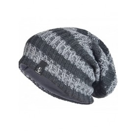 Skullies & Beanies Mens Slouchy Long Oversized Beanie Knit Cap for Summer Winter B103 - B103-dgy - CE12OC057ZZ $16.47
