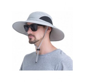 Sun Hats Sunscreen Waterproof Breathable Adjustable Women Momoon - Gray - CP18TO4KW2L $18.24