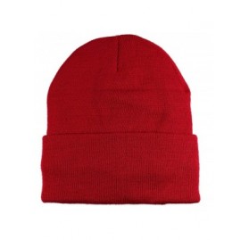 Skullies & Beanies 3M Thinsulate Women Men Unisex Knitted Thermal Winter Cap Casual Beanies - Red - CH12MXYLMYI $11.88