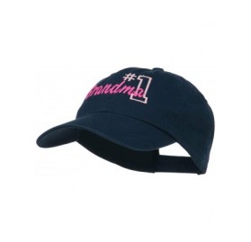 Baseball Caps Number 1 Grandma Embroidered Cotton Cap - Navy - CH11ND5GA13 $27.30