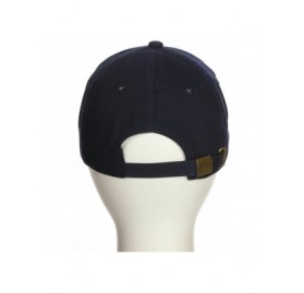 Baseball Caps Customized Letter Intial Baseball Hat A to Z Team Colors- Navy Cap Black White - Letter Q - CG18ET72305 $14.97