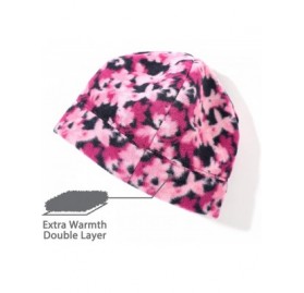 Skullies & Beanies Women Winter Fleece Beanie Gloves Scarf Set - Camo Pink - C218A2XSWUW $13.03