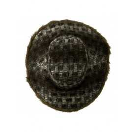 Bucket Hats Lady's Brown Faux Fur Trim Hat - Brown W24S45A - C111BKZZ907 $34.41