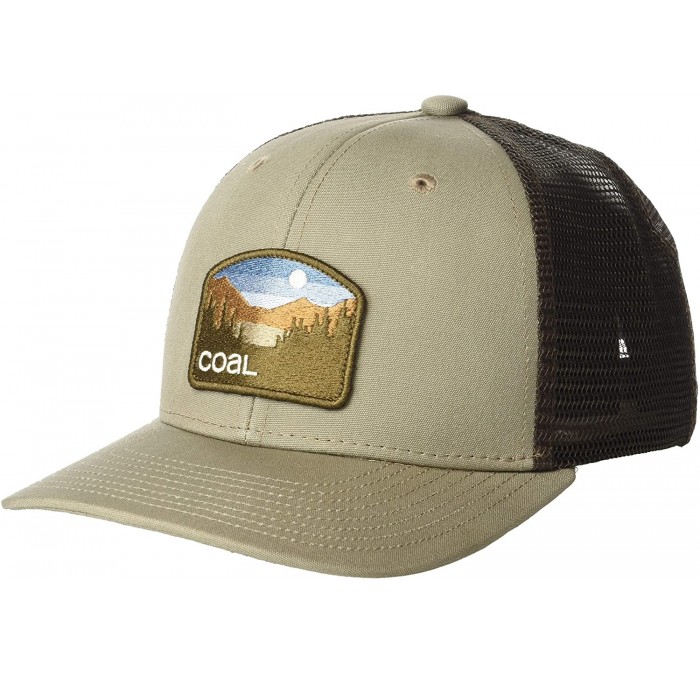 Baseball Caps Men's The Hauler Low Mesh Back Trucker Hat Adjustable Snapback Cap - Khaki - CI18CA40KND $27.18