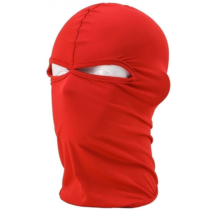 Balaclavas Ultra Thin Red Ski Full Face Mask Under Bike / Football Helmet Balaclava- 45 x 25 cm (L x W) - C811NWHM85P $12.15