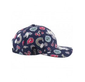 Baseball Caps Floral Print Baseball Cap Adjustable Snapback Six Panel Dad Hat for Women & Men Moldable Brim - Pony - CI18ANKU...