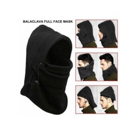 Balaclavas Balaclava Ski Mask Windproof Adjustable Outdoor Sports Cap Face Neck Mask Cap - Black - CV1945XENW7 $9.55