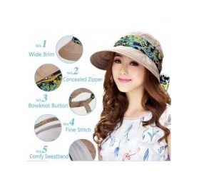 Sun Hats Roll Up Wide Brim Sun Visor UPF 50+ UV Protection Sun Hat with Neck Protector - Khaki - C617YYXA5IL $14.68