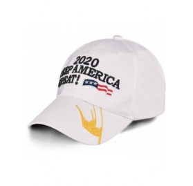 Baseball Caps Donald Trump 2020 Hat Keep America Great Embroidered MAGA USA Adjustable Baseball Cap - H-4-white - CV18SAIUAT7...