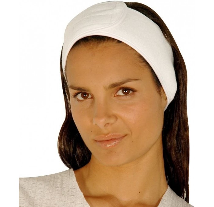 Headbands Terry Spa Headband - Facial Headbands with Hook & Loop Closure (5 Count/AH1005x5) - C811DRDML3D $13.46