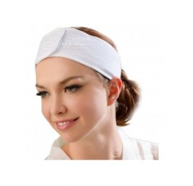 Headbands Terry Spa Headband - Facial Headbands with Hook & Loop Closure (5 Count/AH1005x5) - C811DRDML3D $13.46