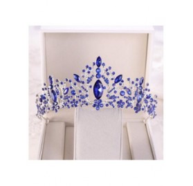 Headbands Baroque Bridal Rhinestone Headbands Accessories - Silver White - C618W3GZQ6L $57.23