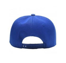 Baseball Caps Custom Embroidered Hip-hop Hat Personalized Adjustable Hip-hop Cap Add Your Text - Blue - C218H5558KC $15.75