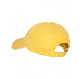 Baseball Caps Mama Bear Embroidered Washed Cap - Bright Yellow - CY18A8EW46Z $25.20