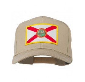 Baseball Caps Eastern State Florida Embroidered Patch Cap - Khaki - CP18WNULI0U $24.64