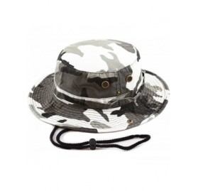 Sun Hats 100% Cotton Stone-Washed Safari Wide Brim Foldable Double-Sided Sun Boonie Bucket Hat - City Camo - CO12OI75KLR $10.43