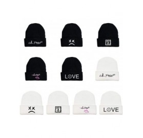Skullies & Beanies Embroidered Knitted Hat- Fashion Beanies Kids Cuffed Plain Cap Men and Women Warm Wool - H04 - CO193LIW3XN...
