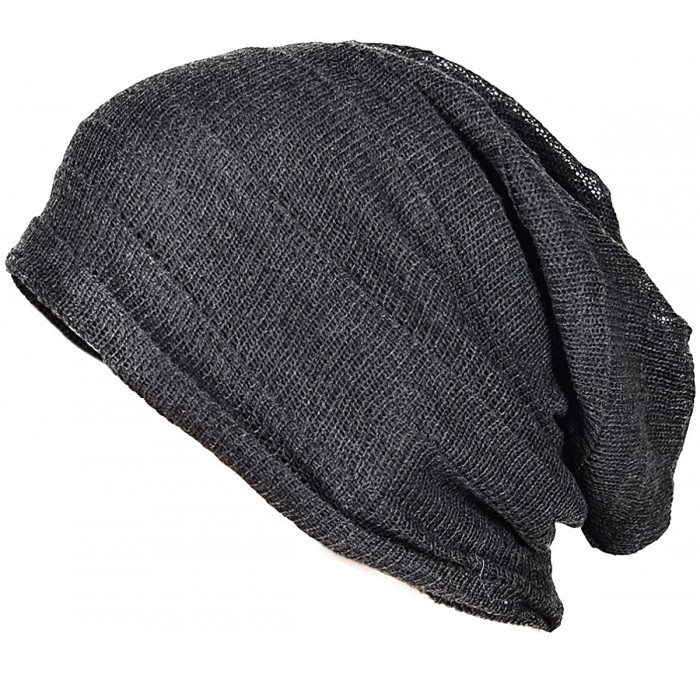 Skullies & Beanies FORBUSITE Knit Slouchy Beanie Hat Skull Cap for Mens Winter Summer - Xzz-charcoal - CX11NG5PTJ5 $17.49